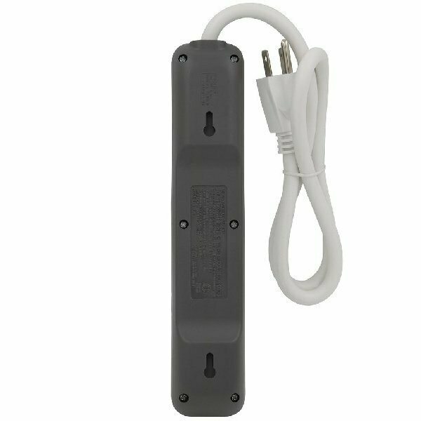 Prime Wire & Cable PB001124 6-OUTLET WHT POWER STRIP PB801124